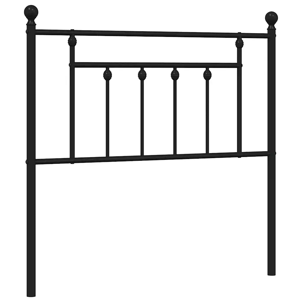 Testiera di Ricambio in Metallo Nero 90 cm 353565