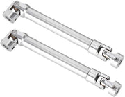 Accessori RC Auto - Asse Rovente in Acciaio Inossidabile - 2 Pezzi - Diametro Universale 12 mm - Adatto per 1/10 RC Crawler - Dimensioni 112 x 165 mm