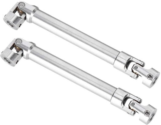 Accessori RC Auto - Asse Rovente in Acciaio Inossidabile - 2 Pezzi - Diametro Universale 12 mm - Adatto per 1/10 RC Crawler - Dimensioni 112 x 165 mm
