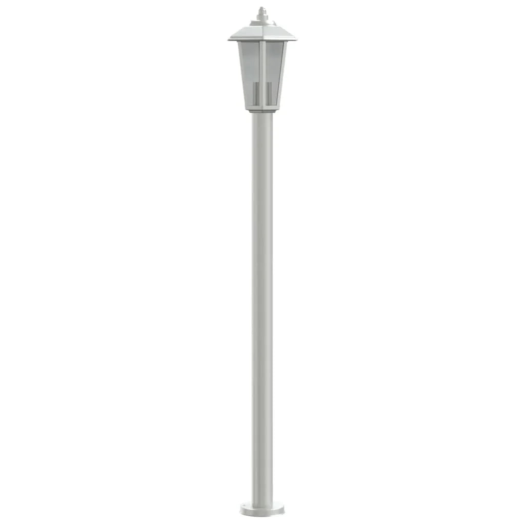 Lampada da terra per esterni in argento 120 cm in acciaio inox Argento 02_0042516