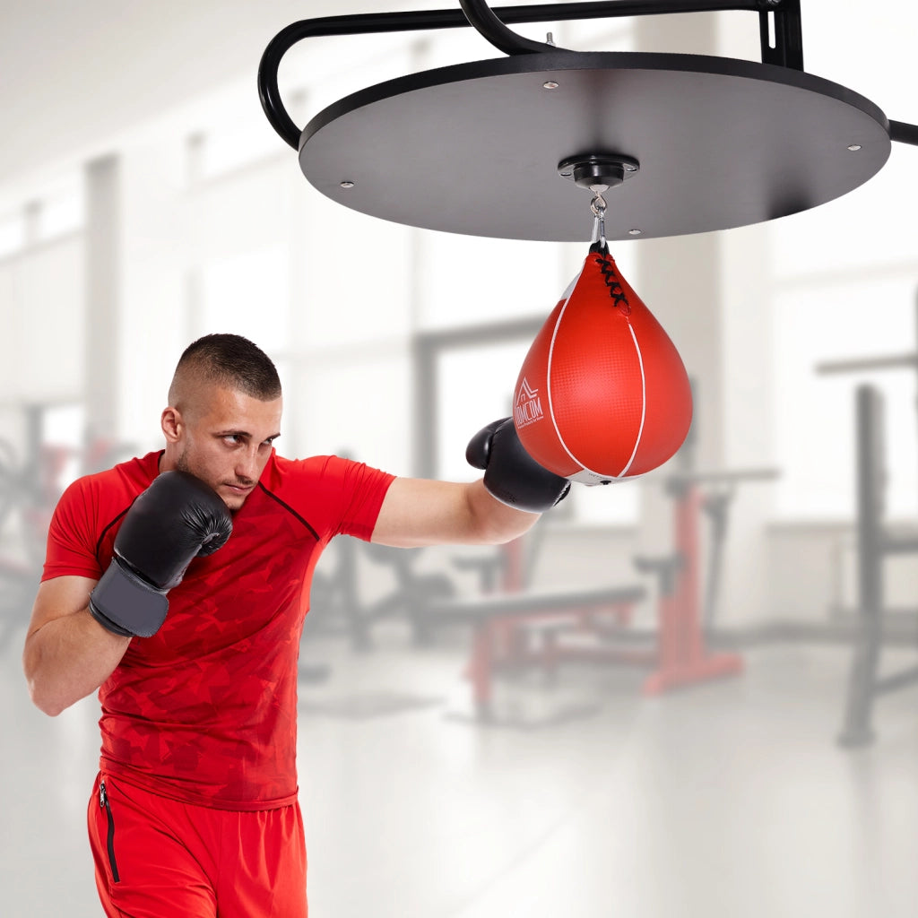 Set Boxe Pera Veloce con Piattaforma ¨C zephmum ¨C Nero, Acciaio, 60x73x80 cm