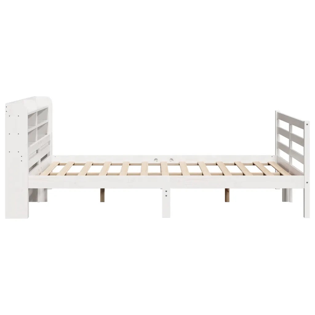 Giroletto con Testiera senza Materasso-Struttura Letto Bianco 140x200 cm 711069