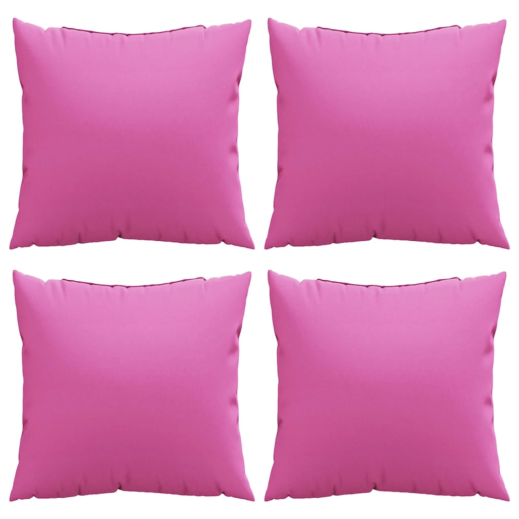 Cuscini Scatter 4 pcs Rosa 60 x 60 cm Tessuto in Poliestere 360423