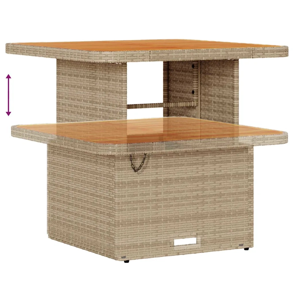 Set Divano da Giardino Beige e Crema 80 x 80 x 71 cm 3364056