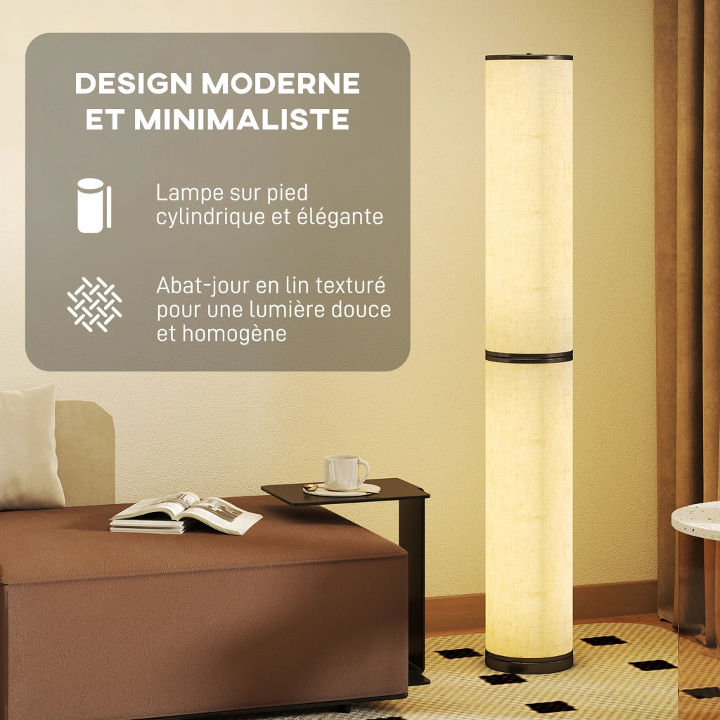 Lampada a LED da terra ¨C Minimal ¨C ? 20 x 135 cm beige