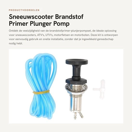 Kit di pompazione carburante di alta qualità - Primo carburante/plunzatore - Universale per ATV/UTV - Motocicli - Motobarche - Installazione facile