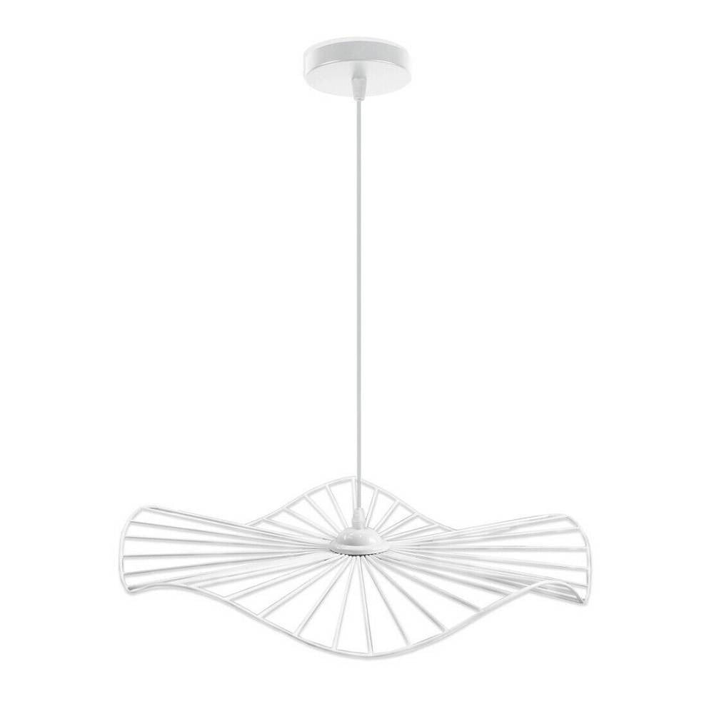 Trade Shop - Lampadario Da Soffitto Pendente A Sospensione Rotonda Plafoniera Lampada E27 B31 -