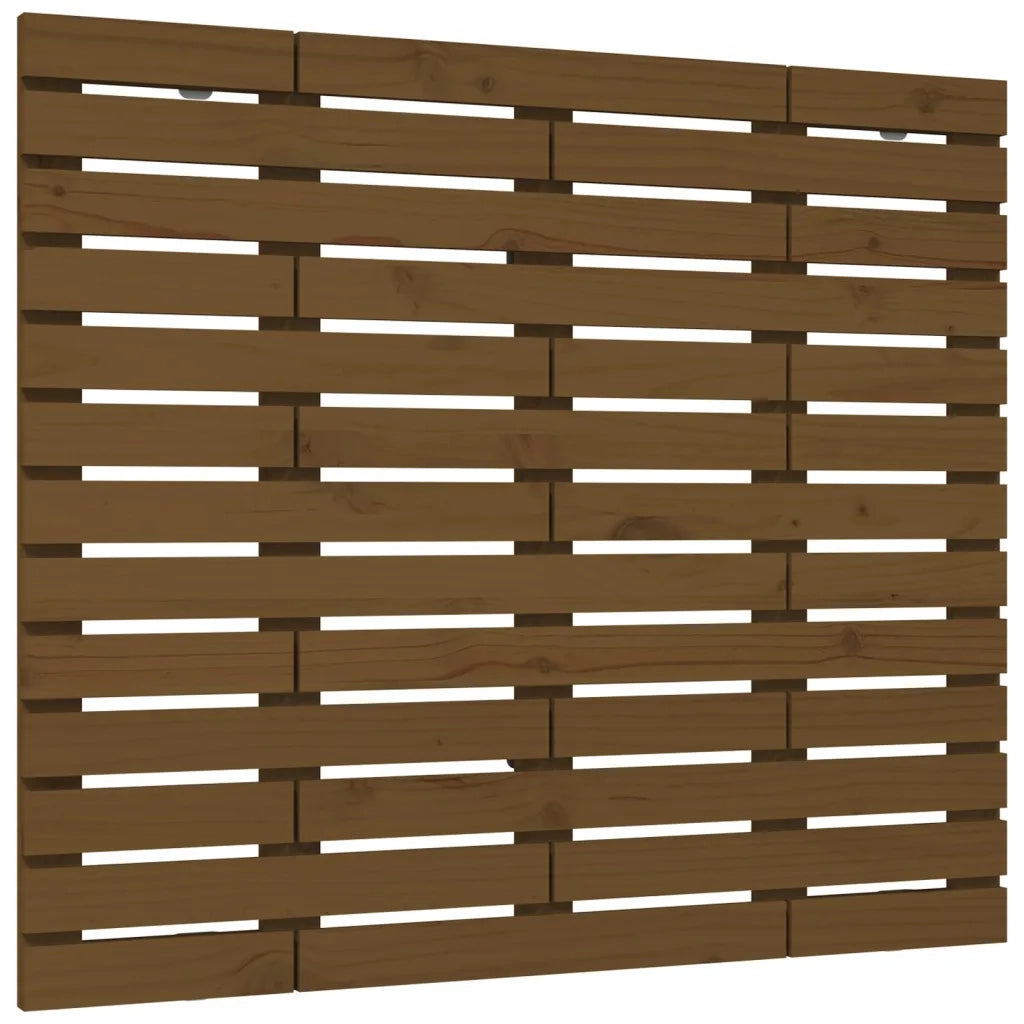 Testiera da Parete Ambra 141x3x91,5cm in Legno Massello di Pino 824711