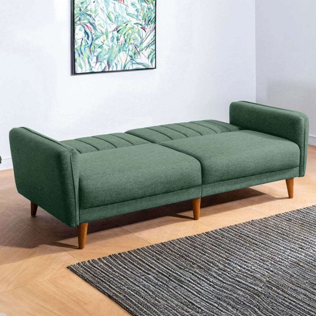 Divano letto a 3 posti "Aqua" 205 x 85 x 85 cm - Verde