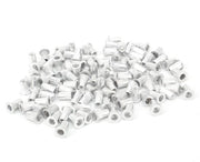 Viti a clip per metalli 100 pezzi - Alluminio - Testa piatta - M3/M4/M5 - Resistenti all'usura - Classificati a dozzine - Viti a clip
