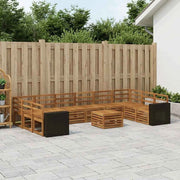 Set di divani da esterno 11 pz Naturale 3384930