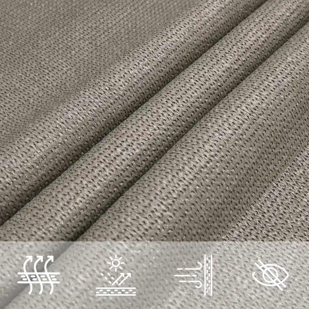 Vela Parasole-Telo Ombra-Vela Ombreggiante 160 g/m2 Triangolare 3,5x3,5x4,9 m in HDPE