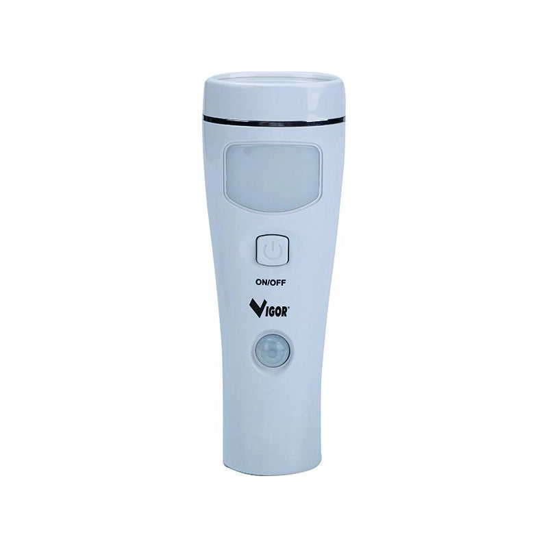 Lampada Emergenza Vigor Leon Li-Ion Torcia Led 5+15