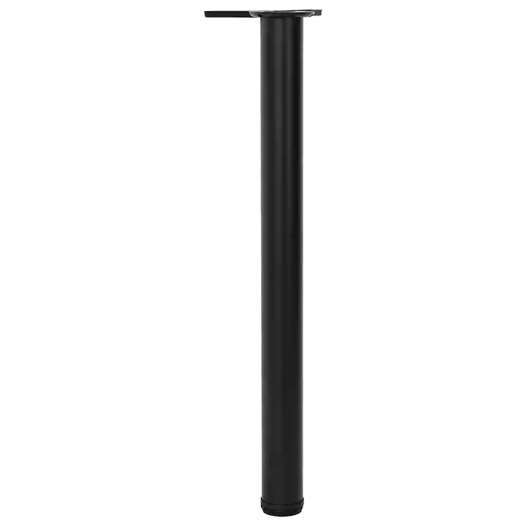 Set Gambe per Tavolo 4 pz | Piede del tavolo Nere Regolabili in Altezza 710 mm