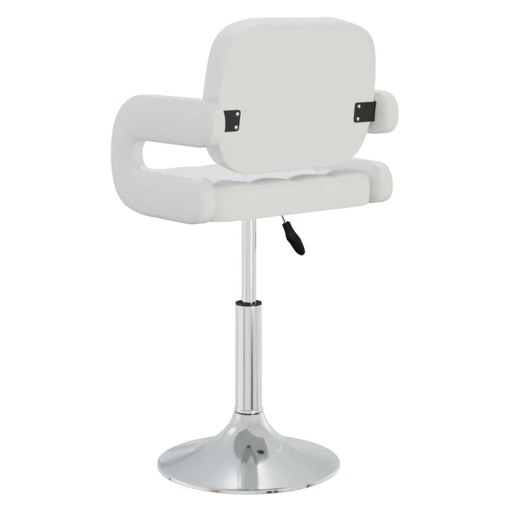 Sedie da Pranzo Girevoli 4 pz Bianche in Similpelle 3089106
