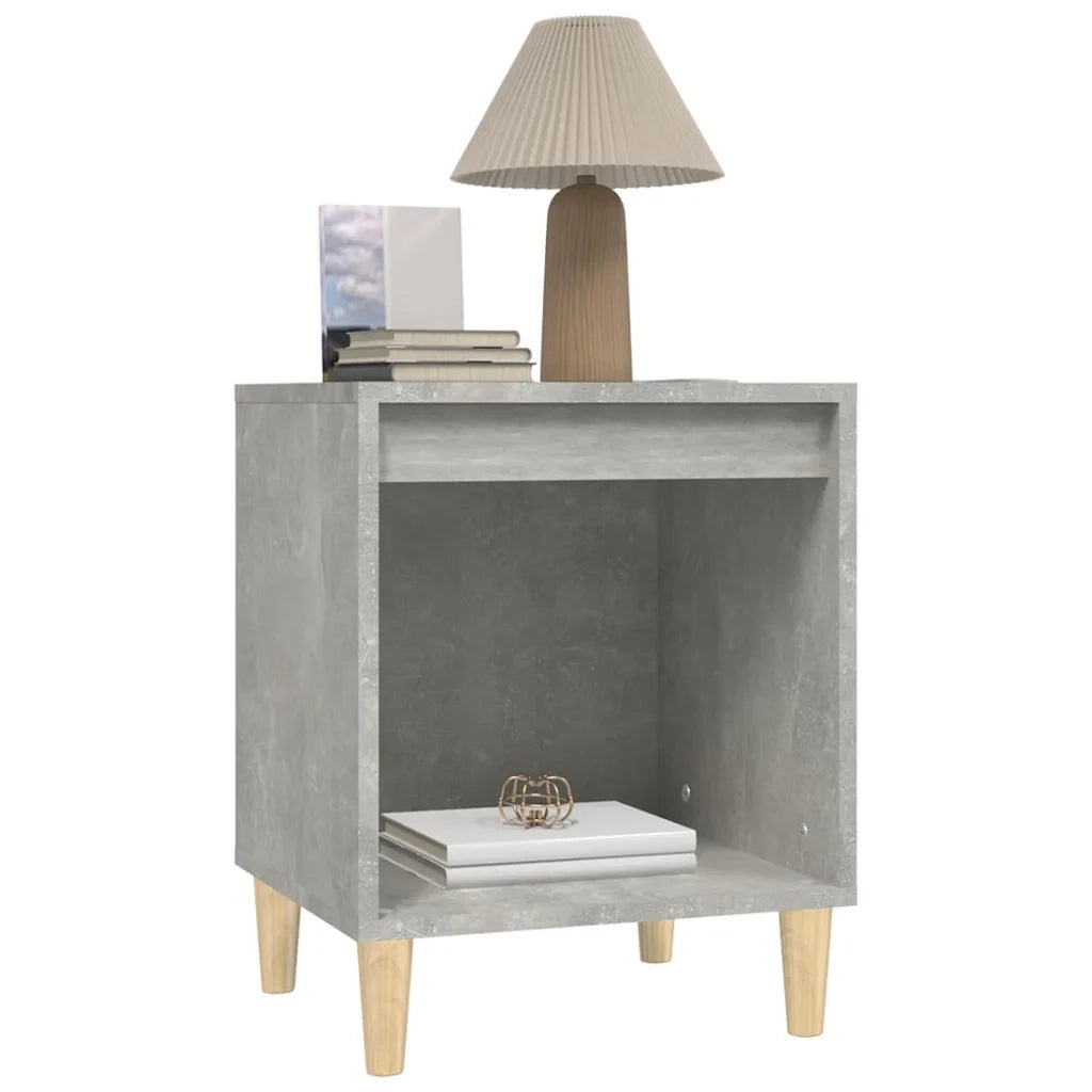 Comodini 2 pz Grigio Cemento 40x35x50 cm 821867