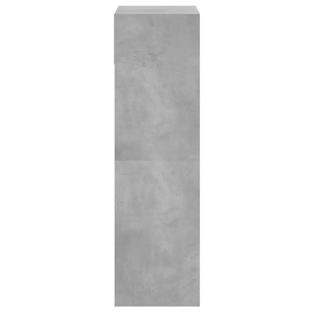 Scarpiera Grigio Cemento 60x34x116 cm in Legno Multistrato 840018