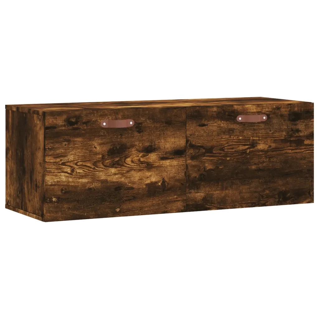 Mobile a Parete Rovere Fumo 100x36,5x35 cm in Legno Multistrato 830113