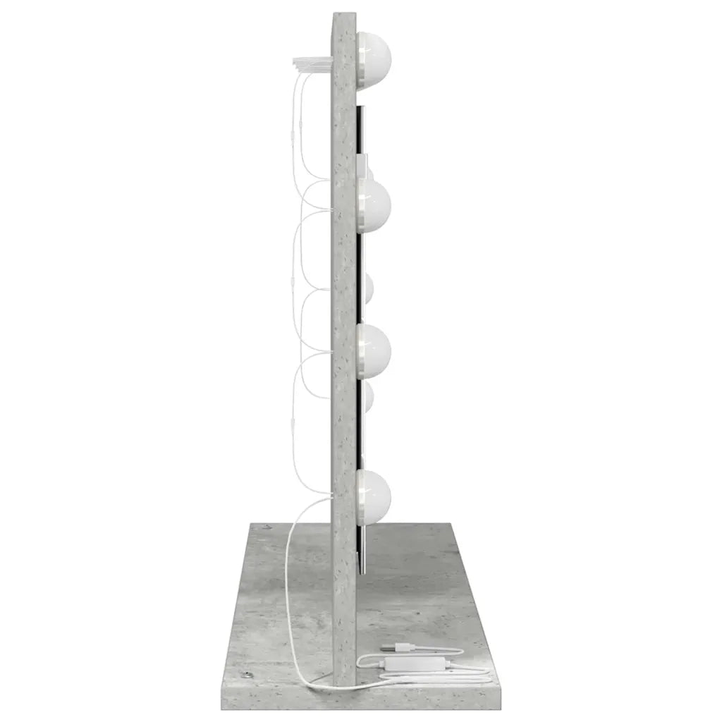Specchio da Vanit¨¤-Specchio da Trucco Grigio cemento 60 x 45 x 18 cm