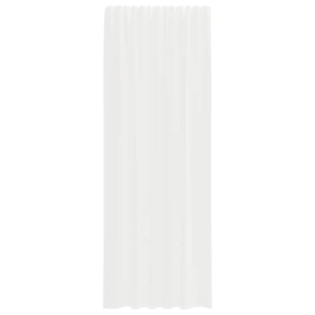 Tende in Voile con Tasche per Aste 2 pz Bianco 4102245