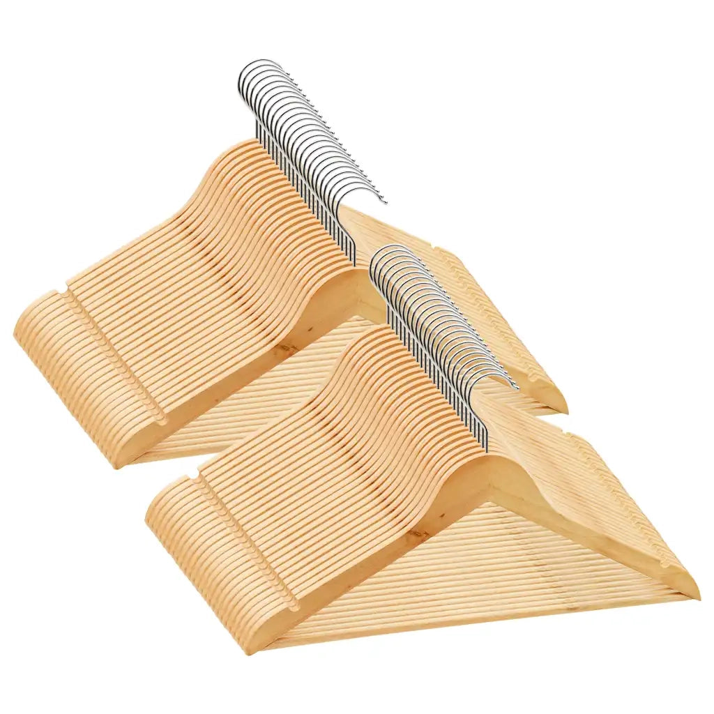 Set Appendiabiti 50 pz Antiscivolo in Legno Massello CFW2652570