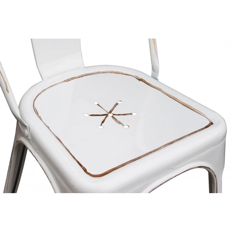 SEDIA LOLA BIANCO ANTICO