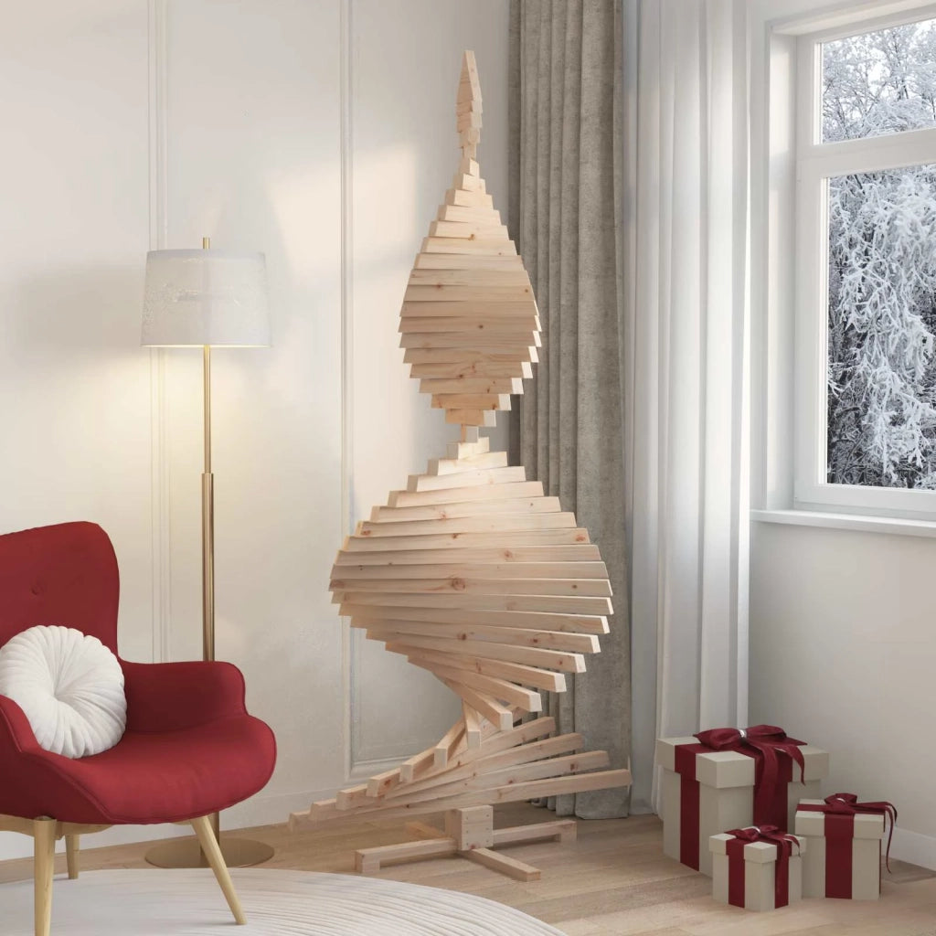 Alberi di Natale Naturale 210 cm Legno di pino massello 42016708