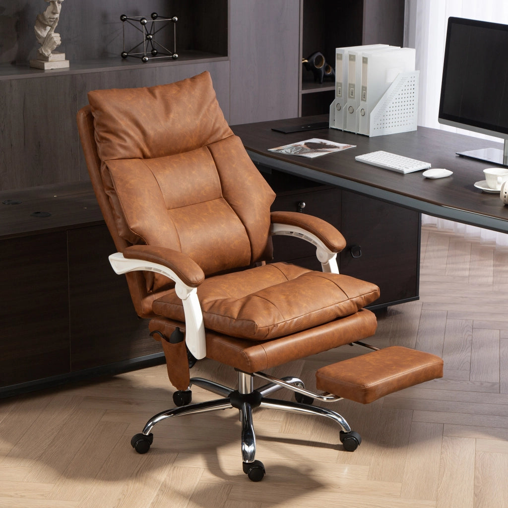 Sedia da ufficio ergonomica ¨C zephmum ¨C marrone