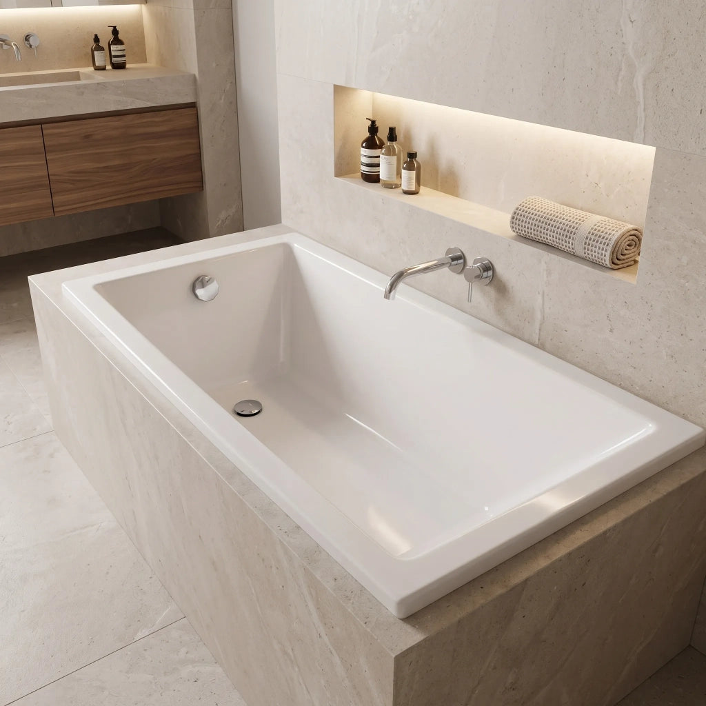 Vasca Da Bagno Acrilica Da Incasso Rea Catania 170