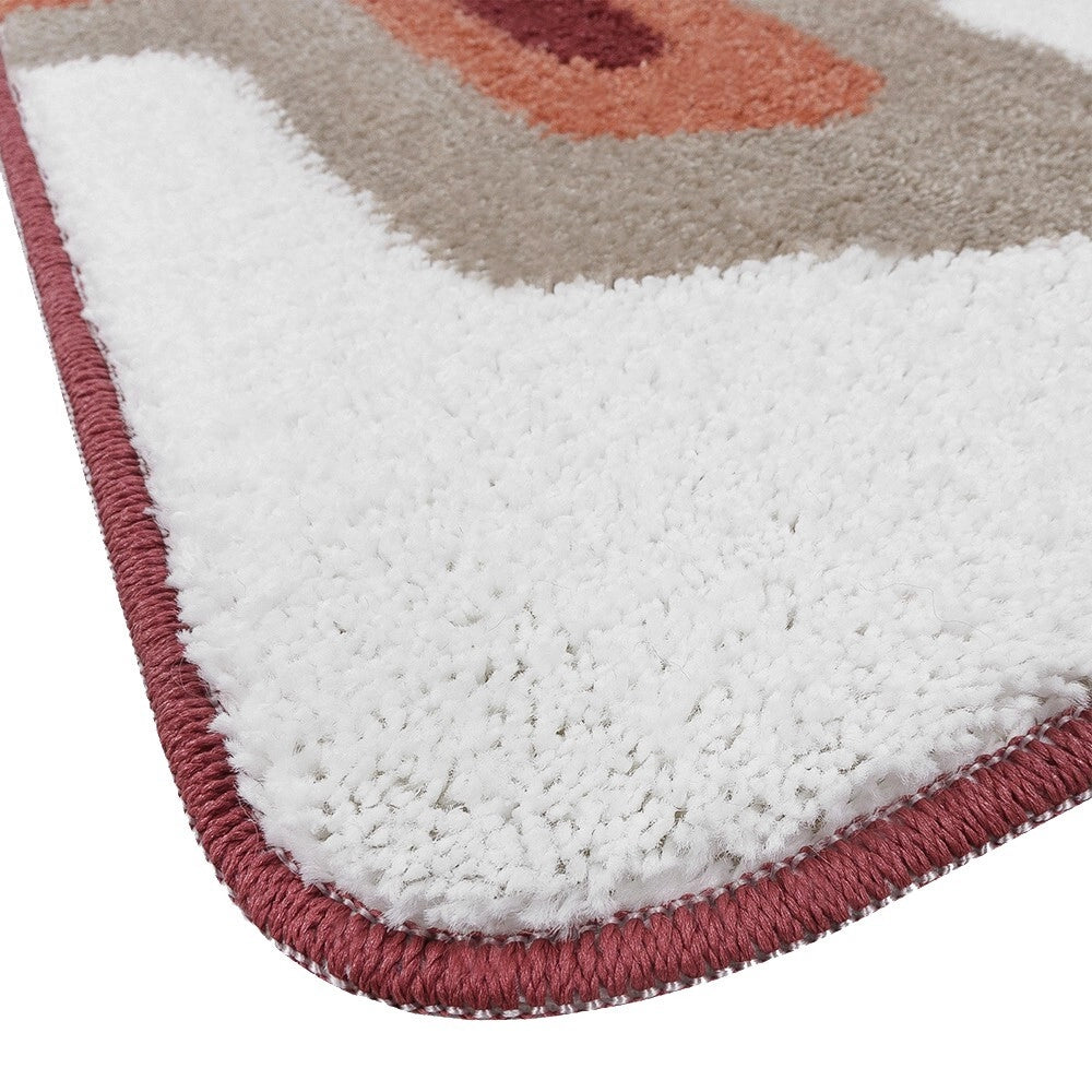 Tappeto Bagno 50x110 Cm Doccia Scendiletto Pelo Raso Morbido Assorbente Antiscivolo Lavabile Terra