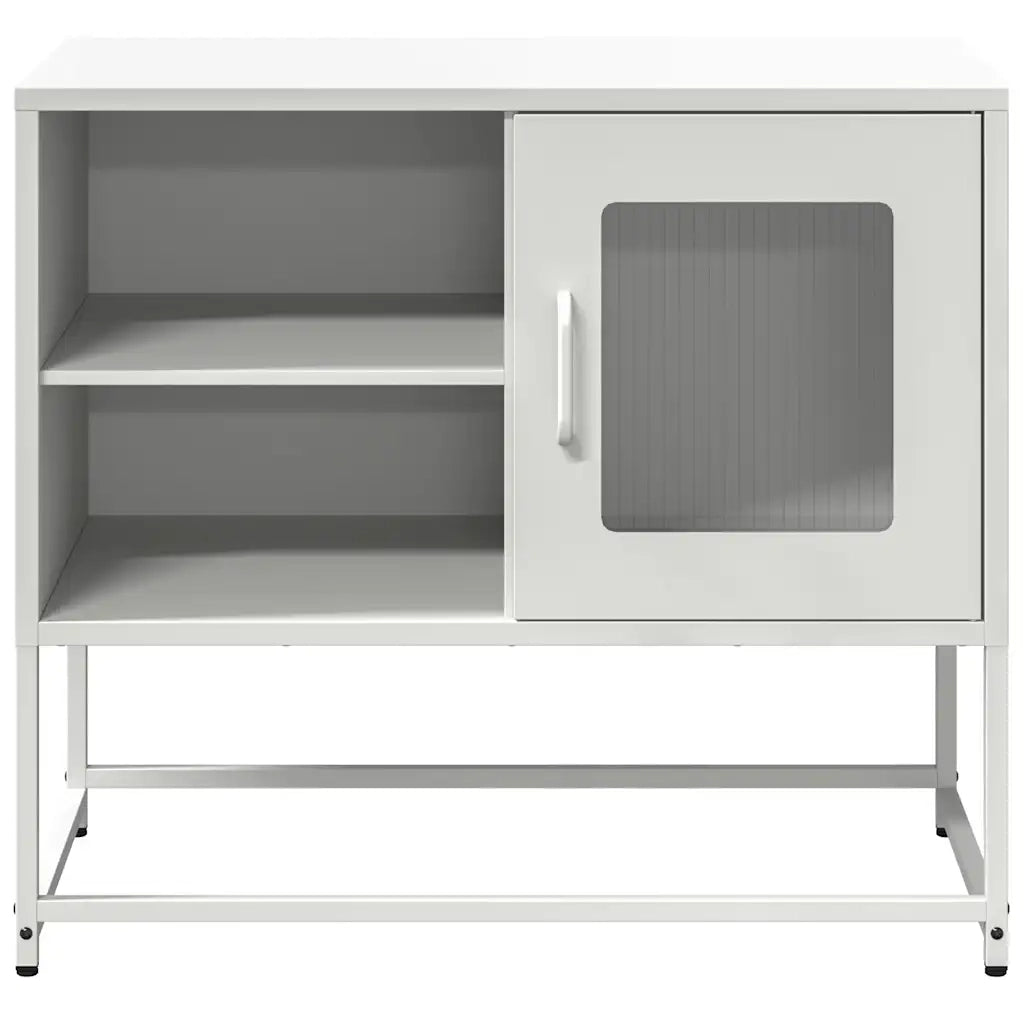 Mobile TV | Armadietto TV | Mobile Porta TV Bianco 68x39x60,5 cm in Acciaio