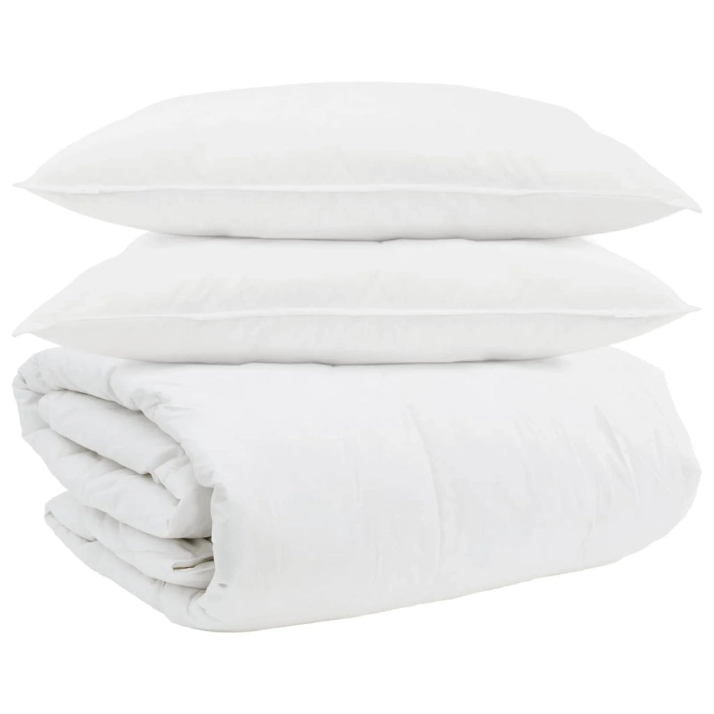 Set di Piumoni con cuscino 3 pz | Duvet Bianco Piuma d'anatra