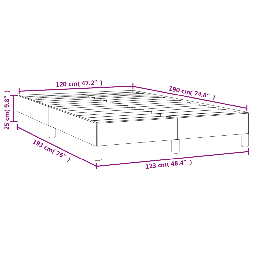 Letto matrimoniale | Letto per adulti | Giroletto senza Materasso Rosa 120x190 cm Velluto