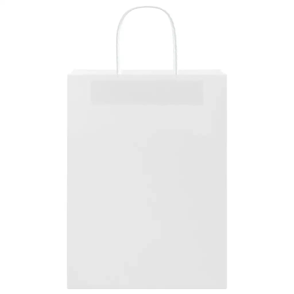 Sacchetti di Carta 50 pz con Manici Bianchi 26x12x35 cm 4101604