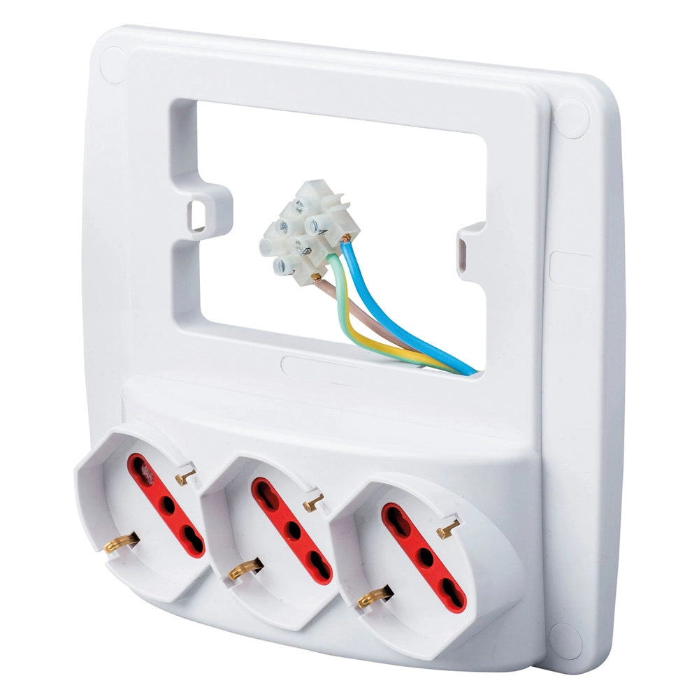 1pz multipresa da parete colore bianco codice 8091446 cod:ferx.8091446nlm