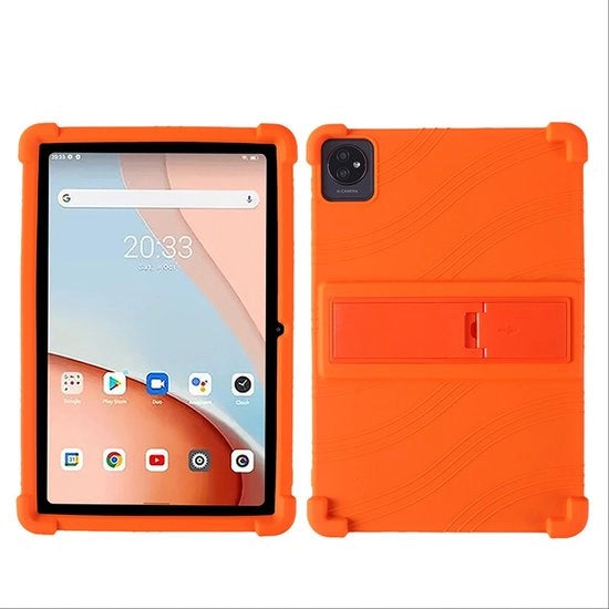 Coprischermo morbido in silicone - Protezione robusta - colore arancione - compatibile con Blackview Tab 70 WiFi - coprischermo in TPU