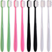 Set di spazzolini da denti 8 pezzi - Setole morbide - Adatto per tessuto gengivale sensibile - Spazzolino da denti manuale - Spazzolino per la lingua - Materiale plastico 17,5 x 1,5 cm - Spazzolini da denti
