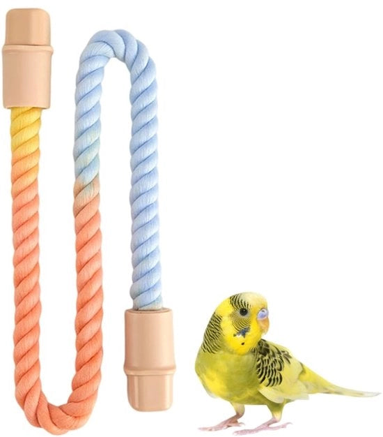 Accessori per uccelli - Set di perni colorati - Filo di acciaio - Flessibile - Giocattolo per pappagalli - Adattabile - Robusto e resistente ai morsi