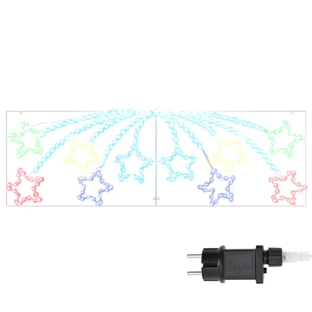 Stella di Natale con 432 LED Multicolore 182 x 58 cm PVC CFW8704443
