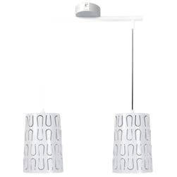Lampada a sospensione Candellux Vista bianca 2xE27