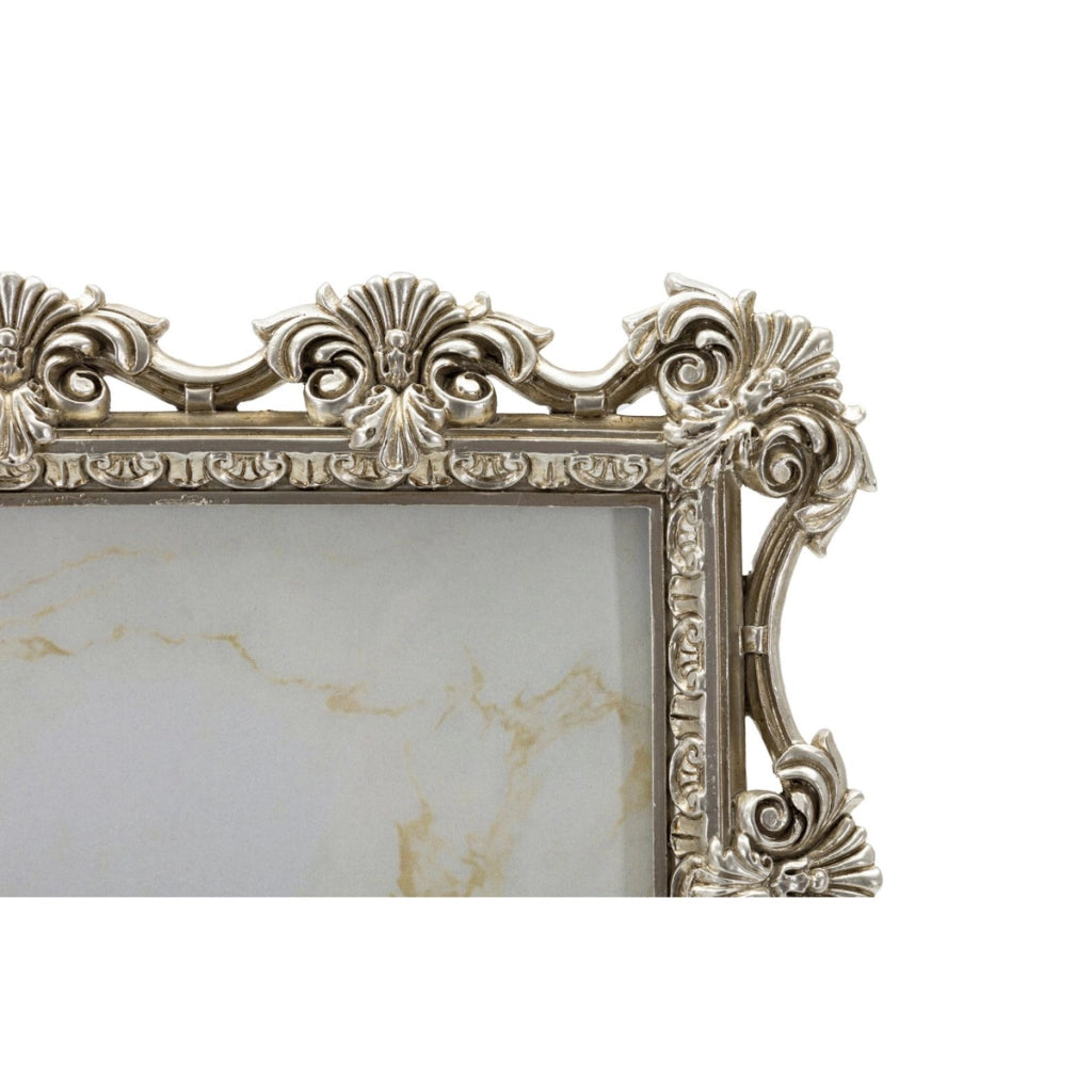 Cornice portafoto Florence argento barocca 15x20 cm