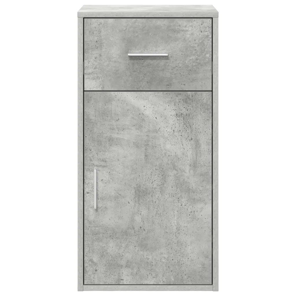 Credenza con cassetto Grigio cemento 38 x 34 x 75 cm 869549