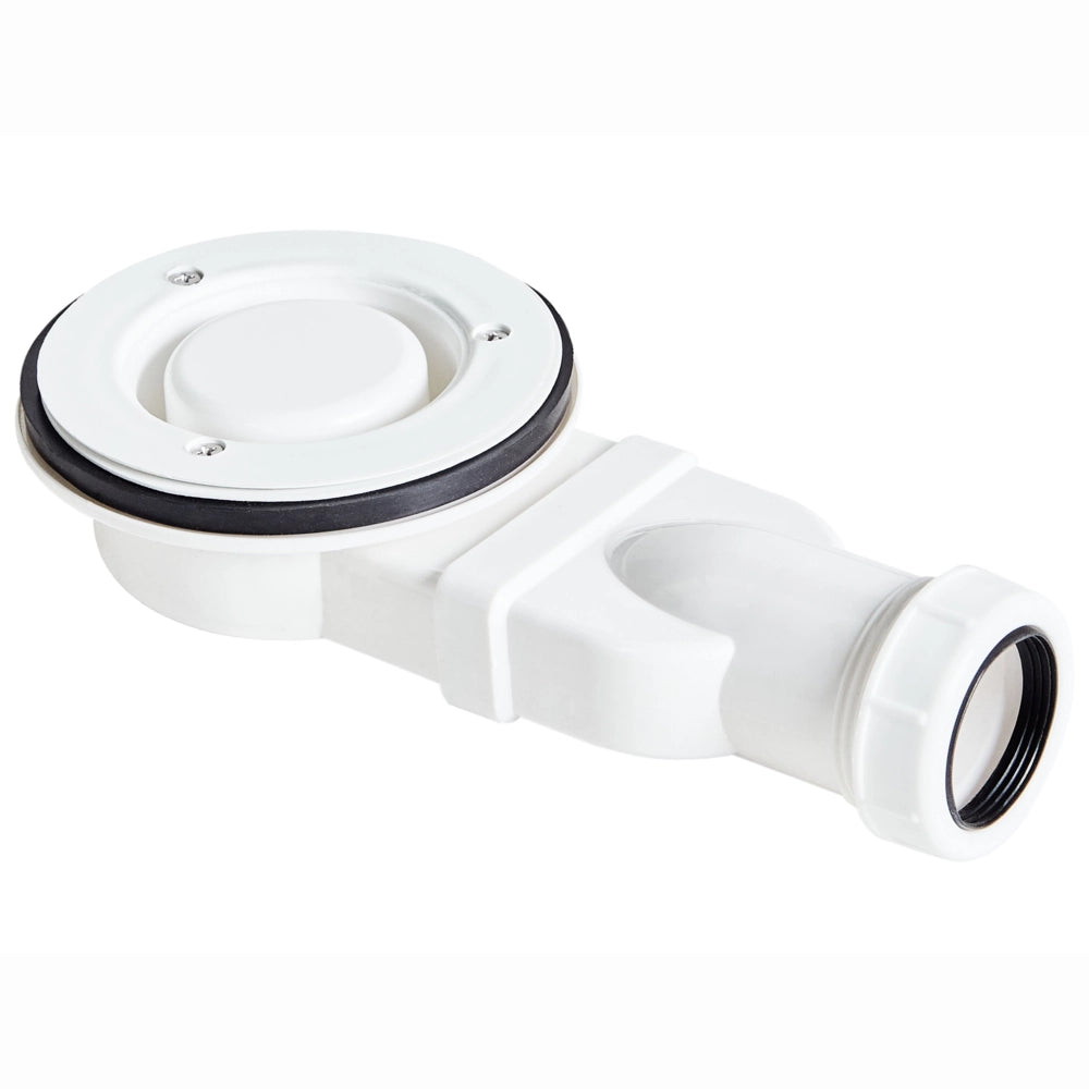 Piatto doccia con scarico nero SMC 80 x 80 x 3 cm effetto pietra naturale minimalista