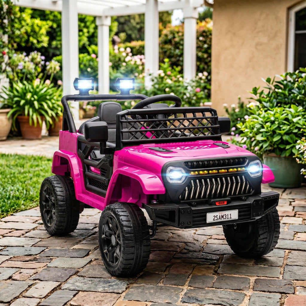 Auto Elettrica per Bambini con Telecomando ¨C Zephmum ¨C Rosa 12V