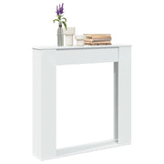 Cornice per Camino Bianca 100x20x100 cm in Truciolato 854571