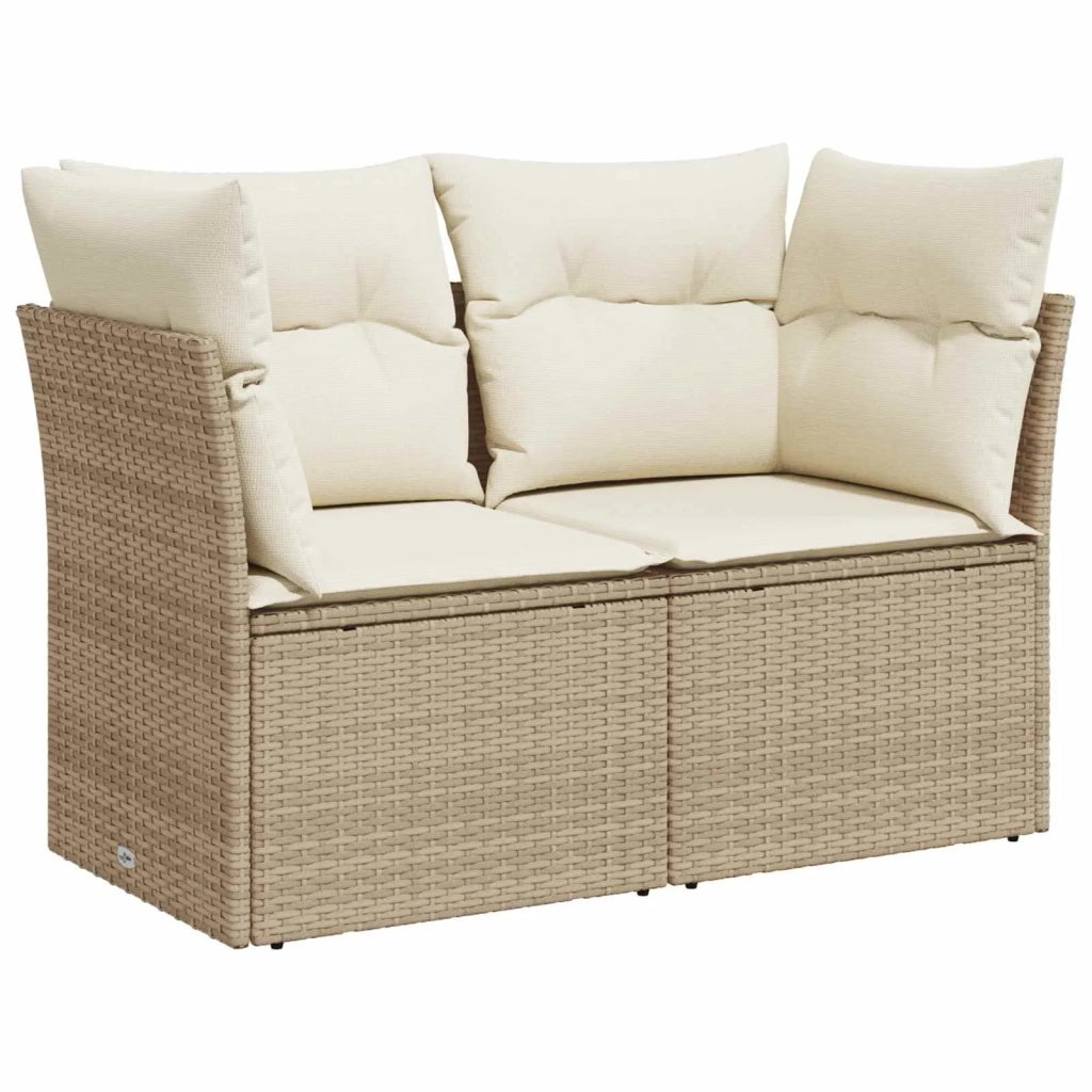 Set di divani 5 pz Beige e Bianco Crema 3447844