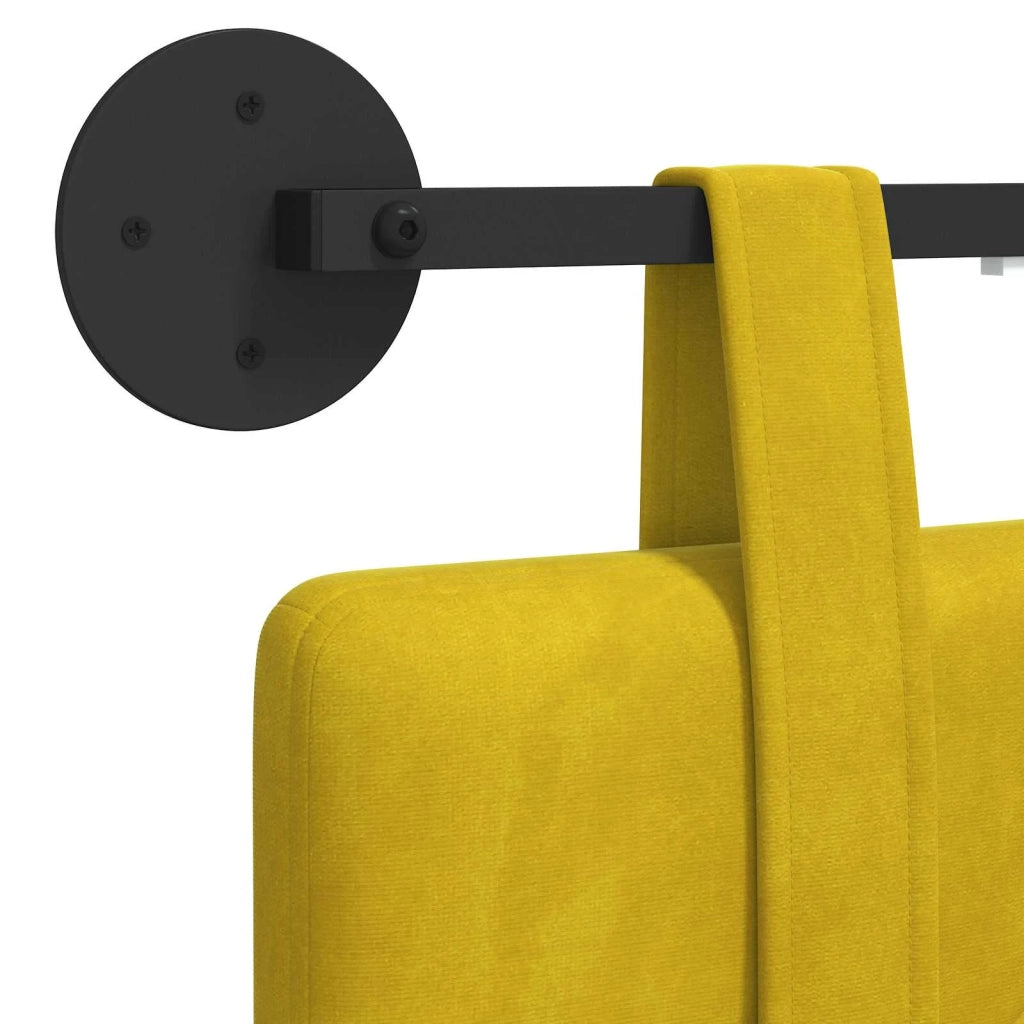 Testiera sospesa Con luce LED Giallo Velluto 3424252