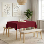 Tovaglia da Tavolo 5 pz Rettangolare Rosso Vino 110 x 140 cm 42040309