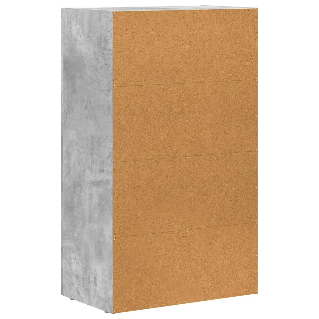 Credenza-Buffet-Armadio da cucina Grigio cemento 59 x 35 x 100,5 cm Legno multistrato