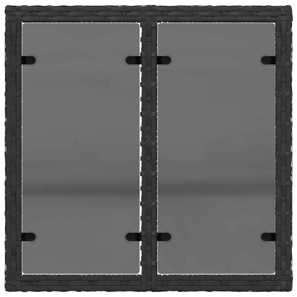 Set di divani 6 pz Nero e Bianco Crema 3447122